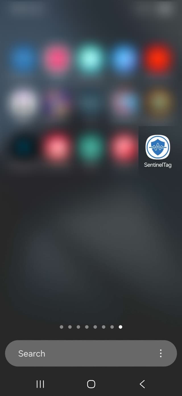 SentinelTag icon on the Android home screen